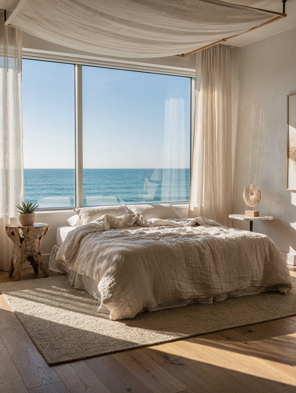 Pristine vacation rental bedroom ready for guests